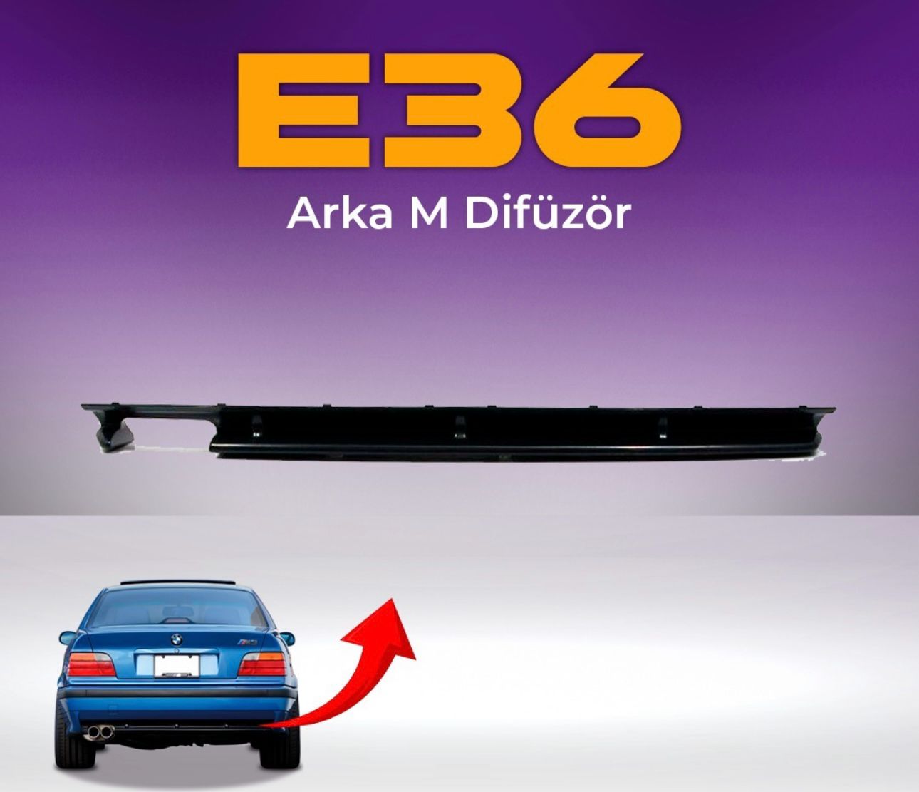 E36 Arka M Difüzör